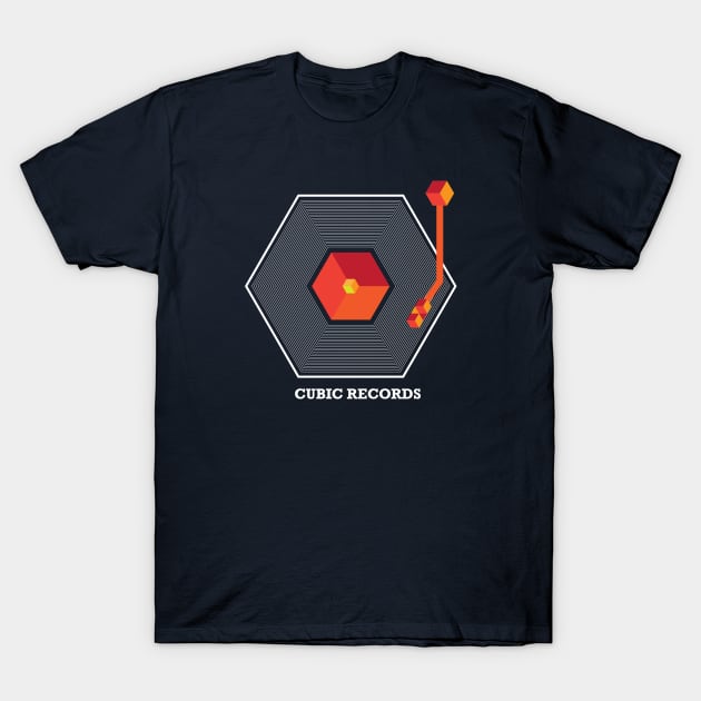 Cubic Records T-Shirt by modernistdesign